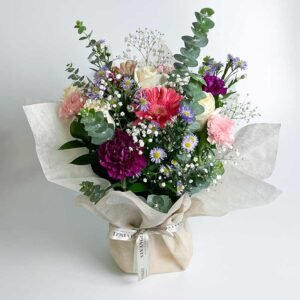 bouquet genova con rosas, gerberas y claveles bogota